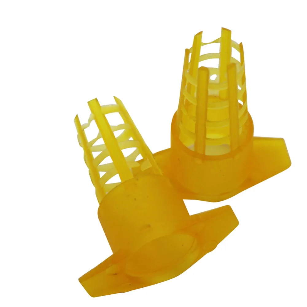 Beekeeping Tools 20 pcs Plastic Bee Queen Cage Protective Cover Cell Cages Protector