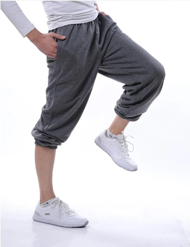 dark grey Harem Pant Мужские штаны-шаровары для танцев, Мужские штаны для бега, мужские спортивные штаны в стиле хип-хоп, свободные, негабаритные, Харадзюку, уличная одежда для пар, унисекс, Прямая поставка - Цвет: dark grey Harem Pant