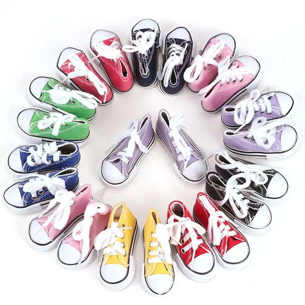 

Doll Fashion Mini Shoes 7.5cm Canvas Shoes BJD Doll Shoes Sharon Doll Boots Dolls Sneackers Accessories Wholesale Free Shipping