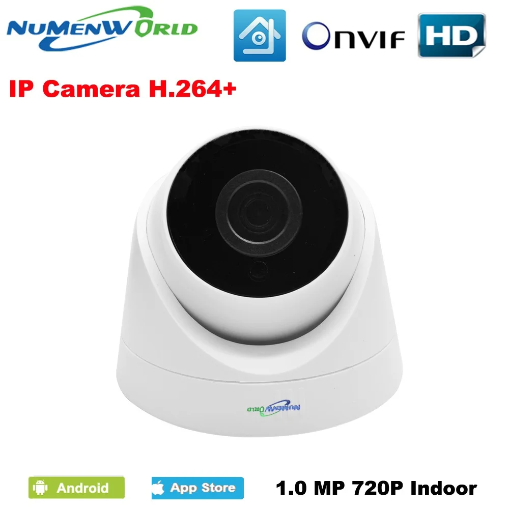 Numenworld IP купольная Камера 720 P IP cam Безопасность Видео Камера ONVIF P2P обнаружения движения RTSP Камеры Скрытого видеонаблюдения Indoor CCTV