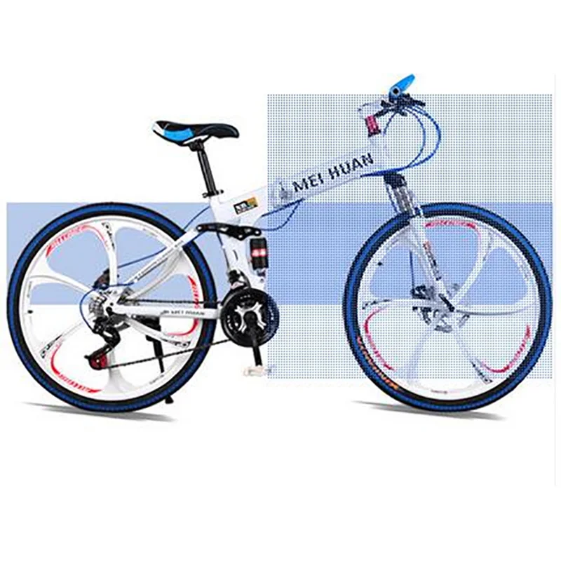 Aluminum Alloy Frame for Mountain Bike 24-Speed 26-Inch 6-Knife-In-One Wheel Adult Bicycle