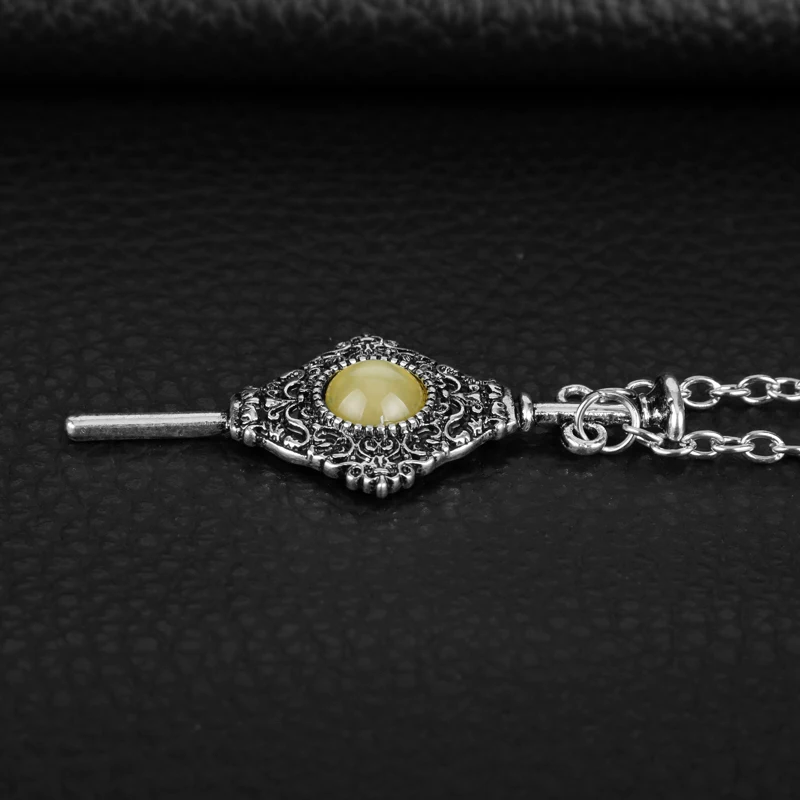 Ожерелье с подвеской Pendentif de Gellert Grindelwald, винтажное серебряное фантастическое ожерелье с подвеской в виде кровеносного Пакта, популярное ювелирное изделие из фильма