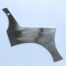 1 шт. симметричная расческа для коррекции формы бороды трафарет отделка Стайлинг формирующий гребешок парикмахерский инструмент YUF99