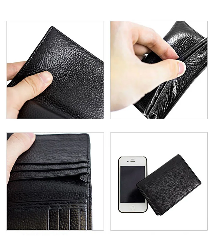 High Quality First Layer Of Cowhide Genuine ID Card Holder Men Credit Card Case Leather Business Card Wallets,JG3169