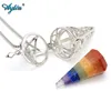Ayliss – pendentifs hexagonaux en cristaux de guérison des 7 chakras Reiki, pendentif en pierre pointue, médaillon ouvrable, collier, bijoux ► Photo 3/4