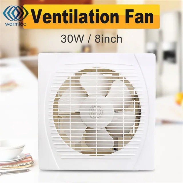 30w 8 Inch White Ventilation Extractor Exhaust Fan Er Window 30w 8 Inch White Ventilation Extractor Exhaust Fan Er Window Wall Kitchen Bathroom Toilet Hole