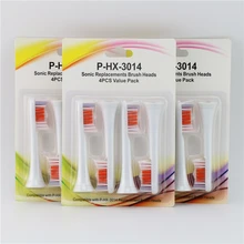 100pcs Replacement Tooth Brush Heads For Philips Sonicare Electric Toothbrush Soft Bristles Standard Size HX3014 Diamondclean