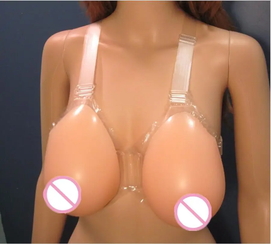 

One Pair Medical Polymer Silicone Breast Implants Super Soft Breast Fullness Obvious Crossdresser User Push Up Bras for Women
