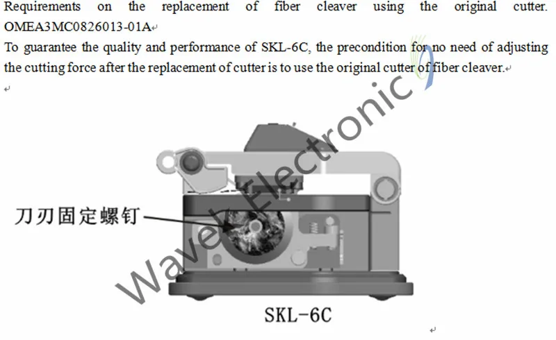 Волокна Кливер SKL-6C нож для резки проводов FTTT волокно оптический нож инструменты резак высокой точности ножи 16 поверхности лезвия