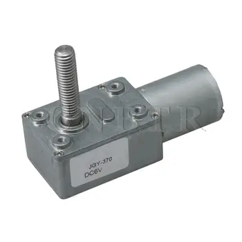 

CNBTR Silver JGY370 DC6V 10RPM Reduction Geared Motors with M8 Screw Shaft