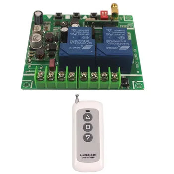 

Sleeplion High Voltage 220V-380V 30A 2CH Wireless Control Switch Electic Door Gate System