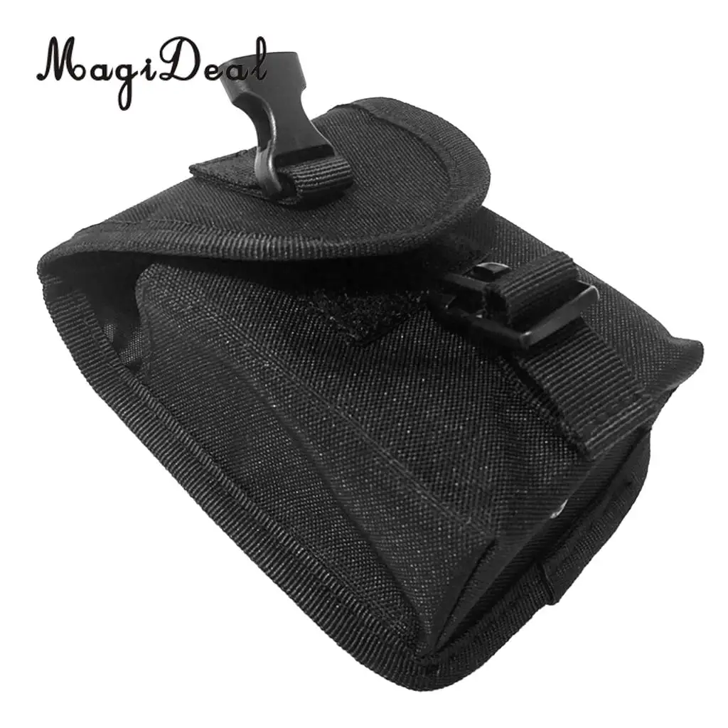 MagiDeal Scuba Diving Spare Weight Belt Pocket + 4pcs Weight Belt Webbing Keeper Retainer