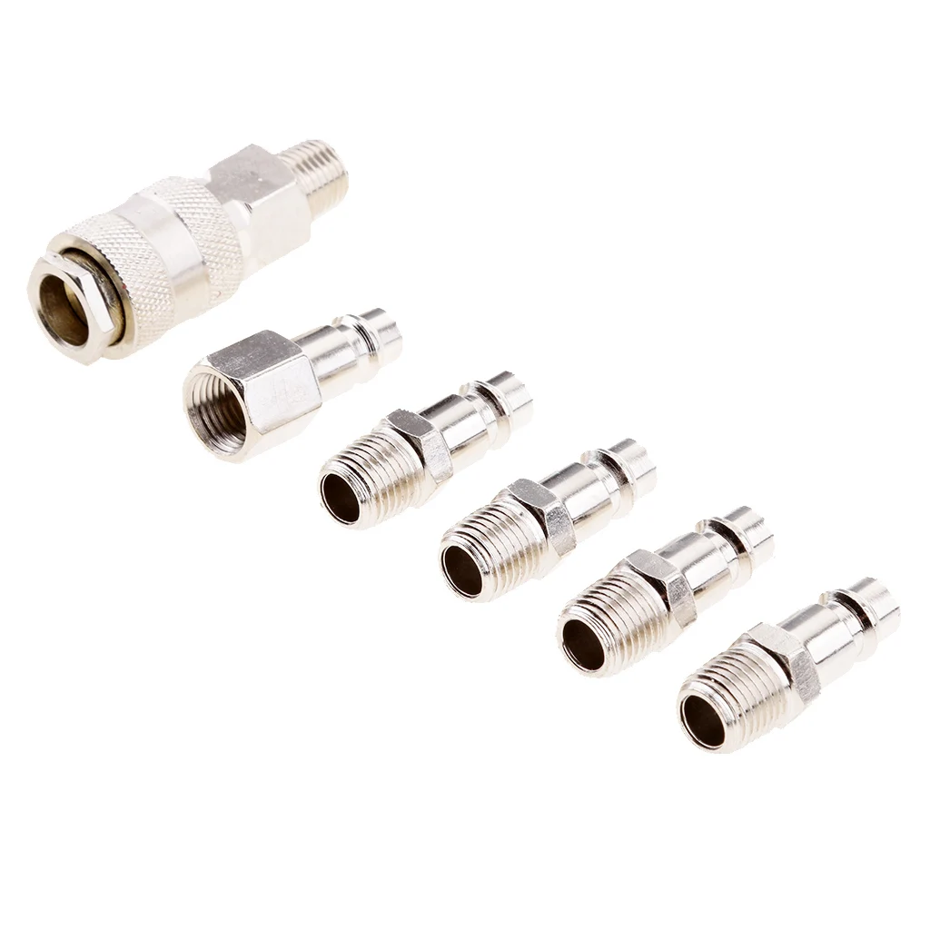 1/4'' BSP Air Compressor Coupler Fittings Line Hose Connector Quick Release