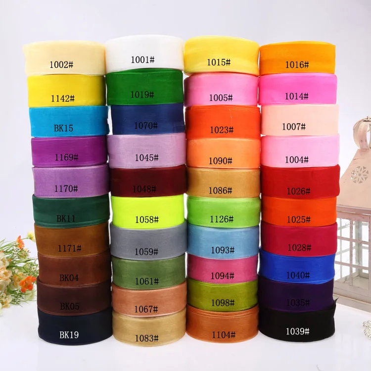 15MM Aprox muchas para elegir Lote 1//2 5 Metros Cinta Raso//Organza 6MM