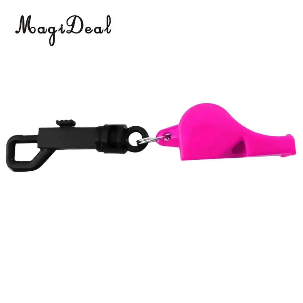 MagiDeal Outdoor Emergency Safety Marine Police Underwater Survival Whistle with Belt Clip