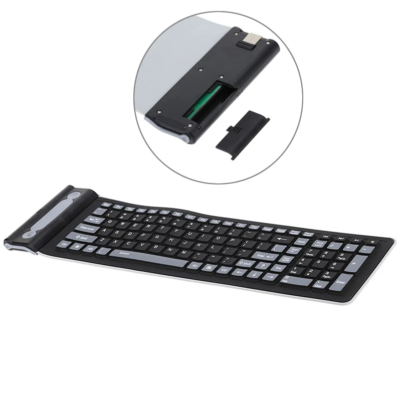 pc flexível à prova dwireless água teclado