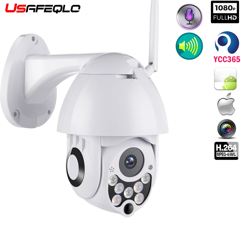 IP камера купольная USAFEQLO 1080P PTZ Wi Fi 1080P|Камеры видеонаблюдения| |