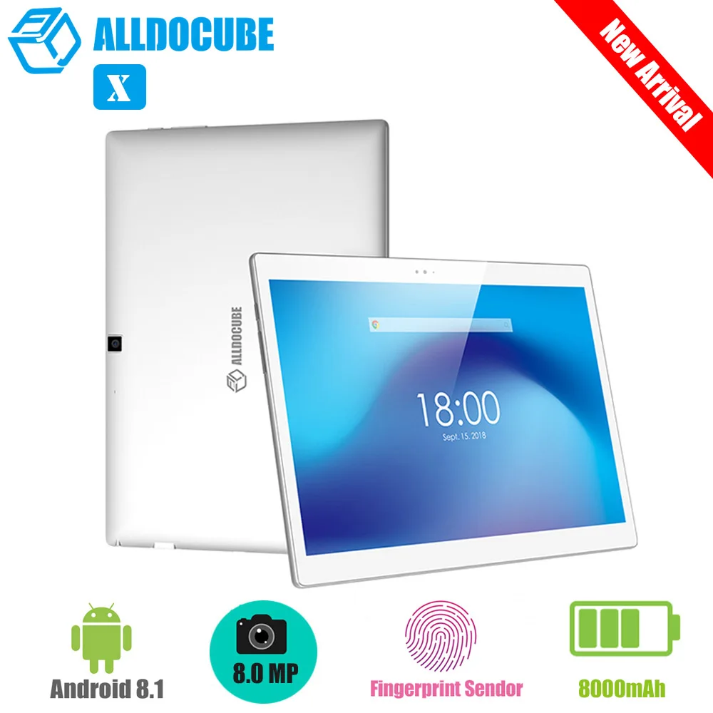 ALLDOCUBE X 10,5 ''2 K планшетный ПК Android 8.1MTK 8176 гекса Core 1,7 GHz 4 GB Оперативная память 64 GB EMMC 8.0MP двойной WiF планшет 8000 mAh