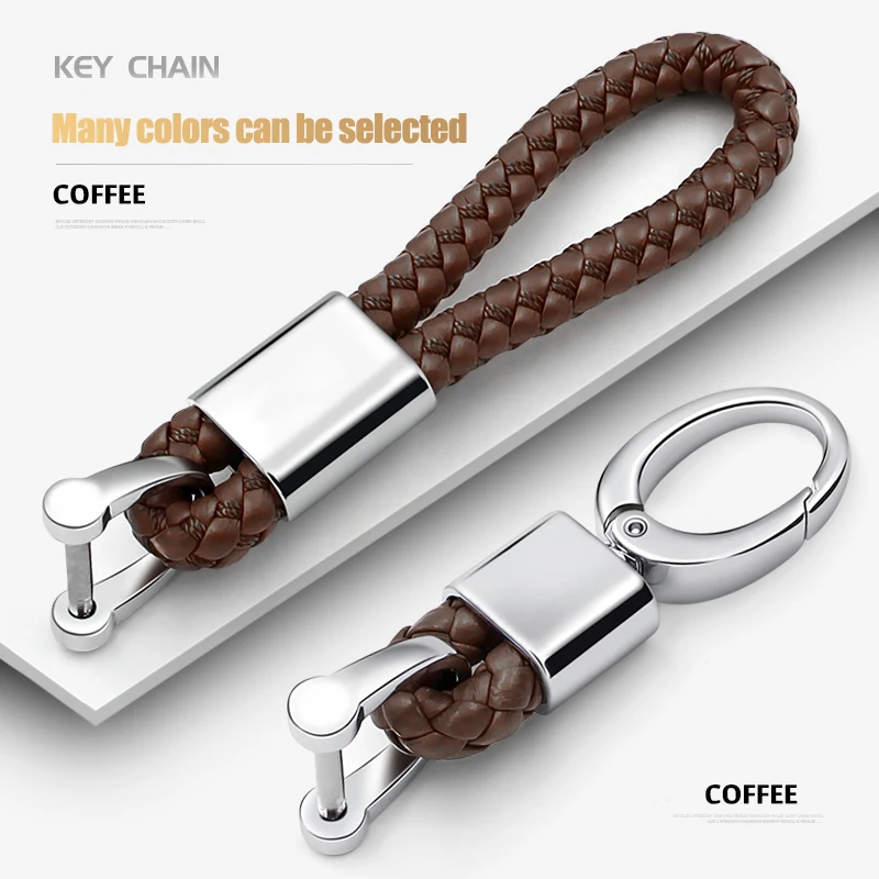 

For Ferrari Men Women Black Original F40 F430 F12 Horseshoe Buckle Auto Accessories Universal Car Keychain Keyring