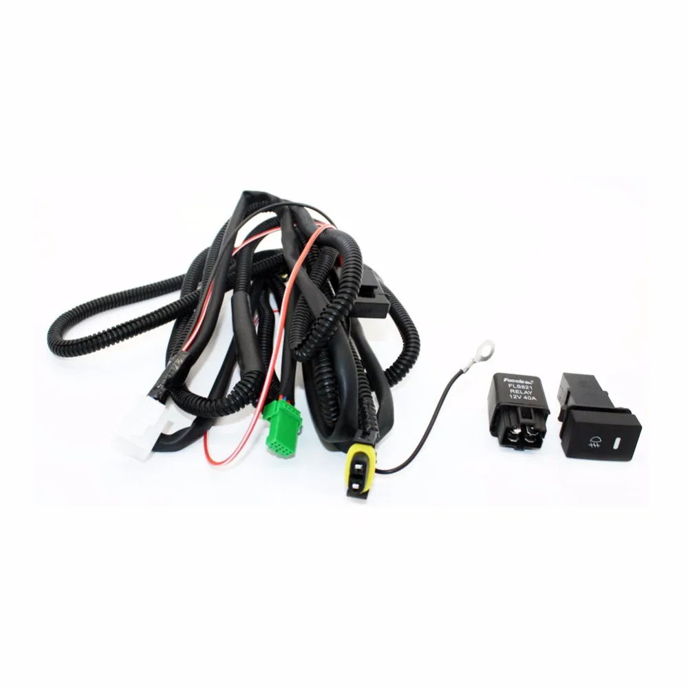 For Lincoln LS 2005 2006 H11 Wiring Harness Sockets Wire Connector Switch + 2 Fog Lights DRL Front Bumper LED Lamp -in Car Light Assembly from Automobiles ...