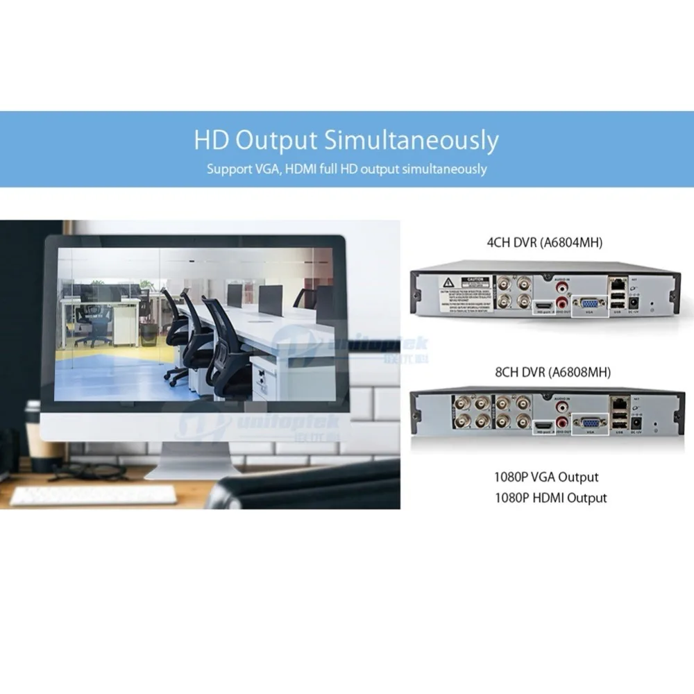 Безопасность 3 в 1 аналоговая AHD IPC DVR NVR XVR 4Ch 8Ch 1080P видеорегистратор CCTV RS485 P2P Onvif xmeye