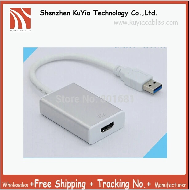 

Free ship 10 pcs USB 3.0 to HDMI Converter USB3.0 to HDMI Cable Multi Display Graphic Adapter for PC Laptop Projector HDTV LCD