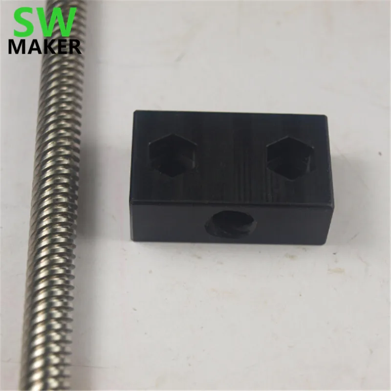 

SWMAKER OX CNC miller Z axis parts ACME Lead Screw Kit ACME threaded rod Delrin Nut +215 mm lengthTR 8*8(P) AMCE thread rod kit