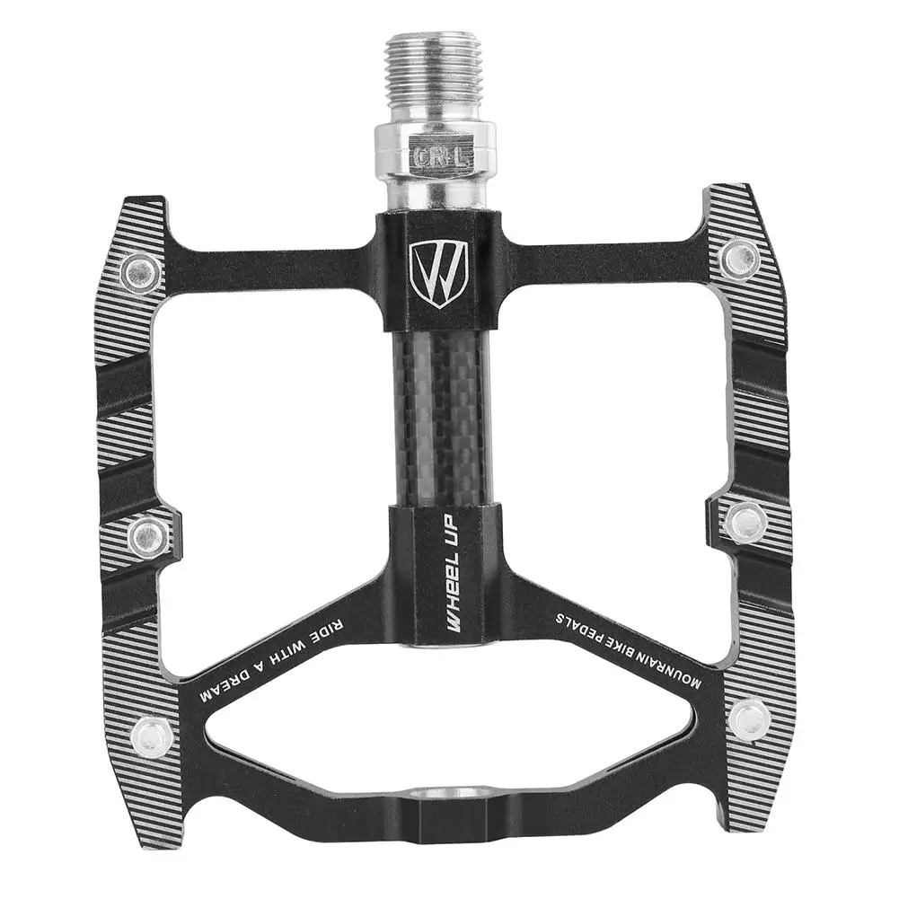 buy Mountain Bike Pedal Nylon Fiber Non Slip Platform Flat Pedals for Road Mountain BMX MTB Bike