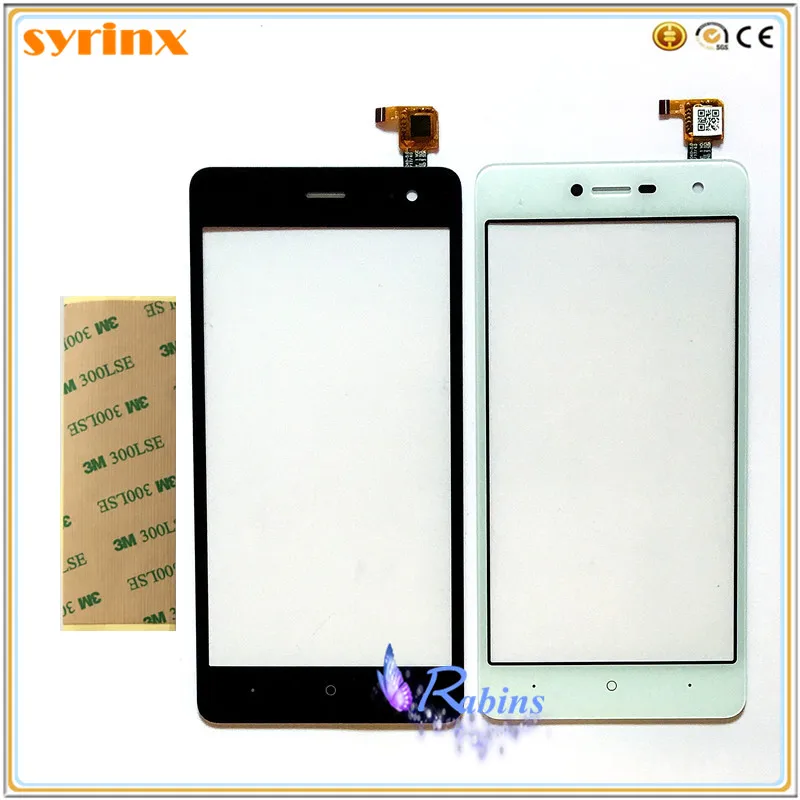 

SYRINX Phone Touch Screen Sensor Touchscreen For BQ BQ-5057 Strike 2 BQS 5057 BQS5057 Digitizer Front Glass Panel Lens 3m tape