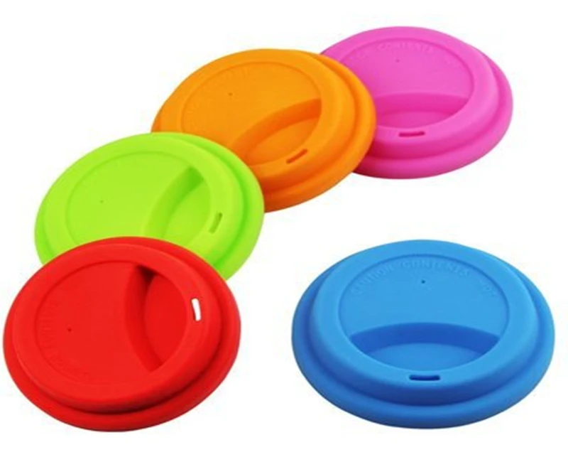 Description Picture 3 of item100pcs/lot 9cm Reusable Silicone Coffee Milk Cup Mug Lid Cover bottle lids For other material cups
