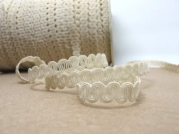 9 YDS 8mm Trim,Beige