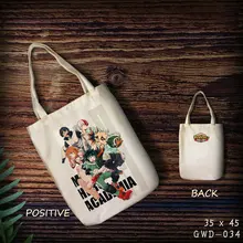 IVYYE My Hero Academia Fashion Anime Foldable Canvas Shopping Bag Casual Shoulder Bags Customized Tote Handbag Lady Girls New