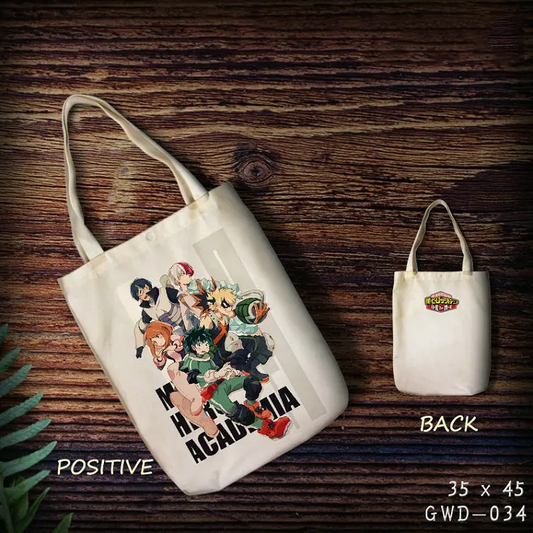 

IVYYE My Hero Academia Fashion Anime Foldable Canvas Shopping Bag Casual Shoulder Bags Customized Tote Handbag Lady Girls New