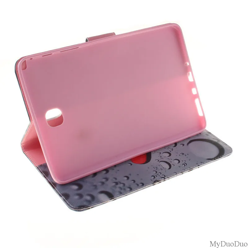 Flower PU Leather Wallet Case For Samsung Galaxy Tab A 8.0 inch T350 T351 T355 P350 SM-T355 Case Girl Boy Stand FlipTablet Cover (16)