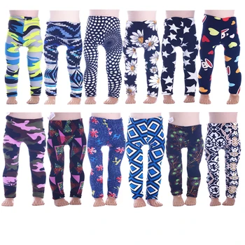 

15 Styles Handmade Leggings Tight Pants Fit 18 Inch American Doll & 43 Cm Born Doll For Generation Girl`s Toy Doll Accessories
