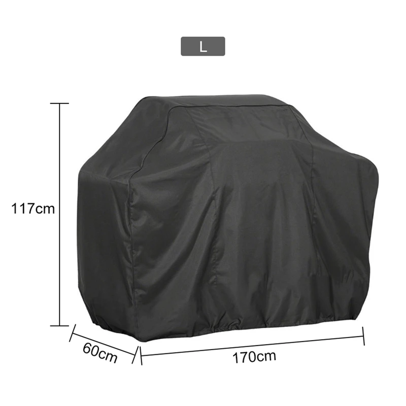 Grill Cover BBQ Cover Dustproof Rainproof Cover Cap Cylindrical Square Barbecue Supplies Protection