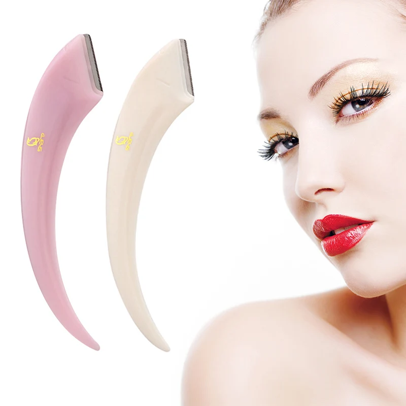 1pc Eyebrow Shaping Tool Mini Moon Crescent Eyebrow Knife Beginners