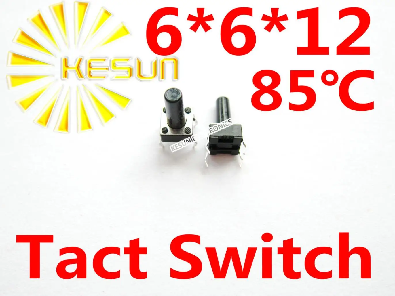 

1000PCS DIP 6X6X12 Tactile Tact Push Button Micro Switch Momentary