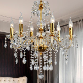

Modern Cheap Crystal Chandeliers Lighting Glass Chandelier Hanging Suspended Light for Home Hotel Living Room Bedroom Decoration