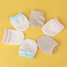 1 пара детских милых противоцарапанных перчаток, шелковые мягкие регулируемые варежки, защитные детские перчатки для детей