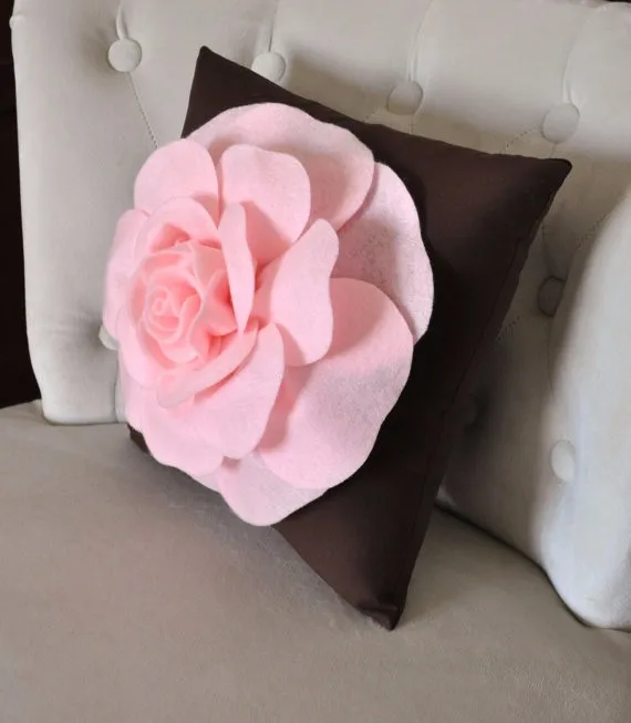 Ручной работы твердый цветок Роза подушки Чехлы для подушек диван кровать автомобиль Dec дома комната Dec без наполнения