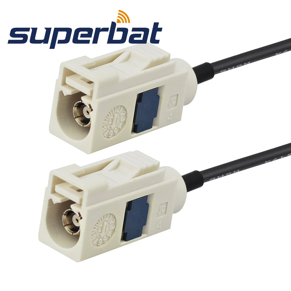Superbat Fakra B Женский Джек прямо к прямой кабель Пигтейл RG174 &quotB&quot 15 см Универсальный