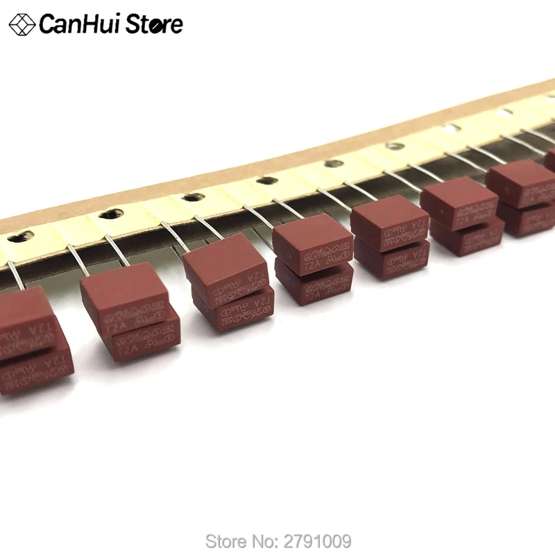 Предохранитель 2A 1A 3.15A 4A 5A 6.3A 250 В 392 50 шт. квадратный пластиковый плавкий предохранитель T2A ЖК-телевизор плата питания обычно используются предохранители плавкий предохранитель T3.15A