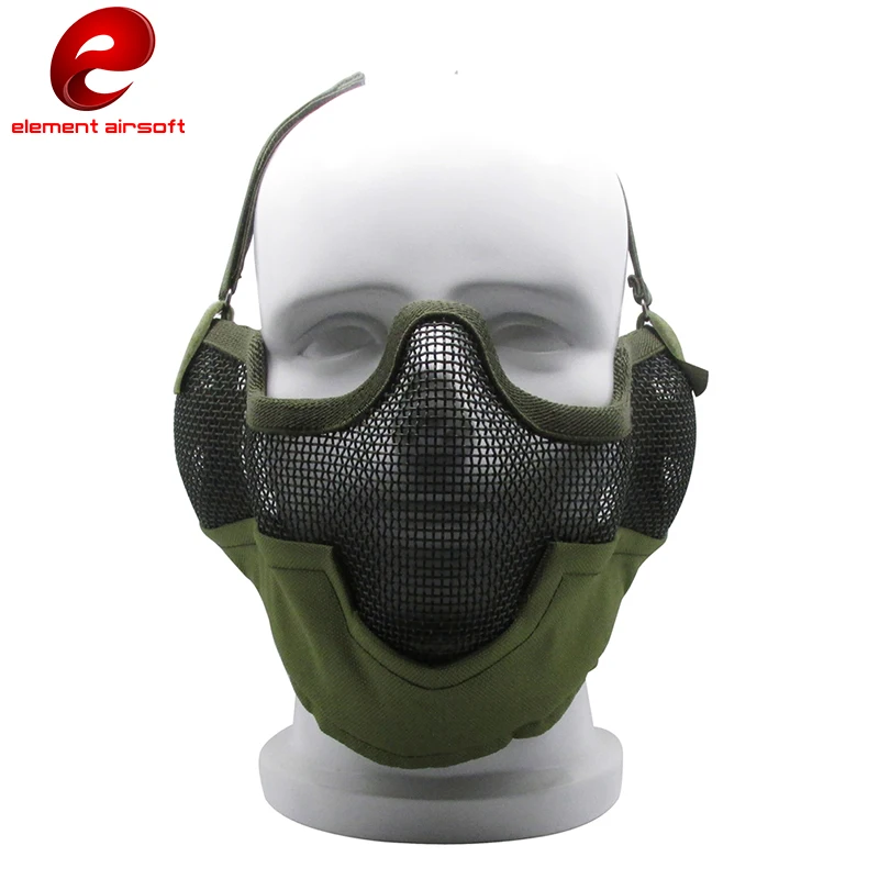 Element Airsoft Mask Tactical V2 Metal Steel Net Mesh Camouflage Mask