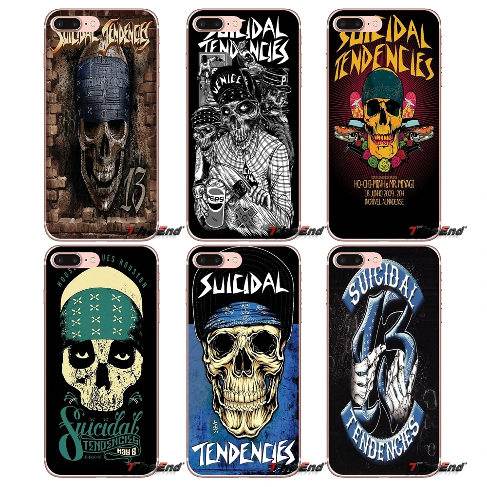 

For Huawei G7 G8 Ascend P7 P8 P9 Lite Honor 4C 5X 5C 6X Mate 7 8 9 Y3 Y5 Y6 II Pro Suicidal Tendencies Band Clear TPU Case