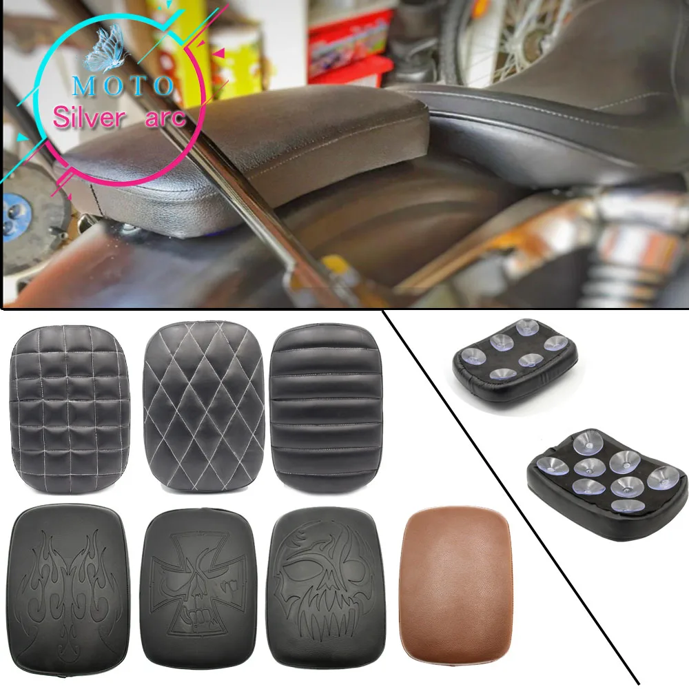 

Motorcycle Rear Passenger Cushion 6 Suction Cups Pillion Pad Suction Seat For kawasaki Vulcan S 650 VN650 2015 2016 2017