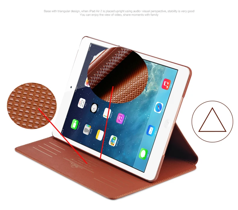Кожаный чехол для 9.7 дюймов iPad 6/Air 2 A1566 A1567 Планшеты PC чехол для iPad 5/air 1 A1474 A1475 A1476 стоять защитный рукав
