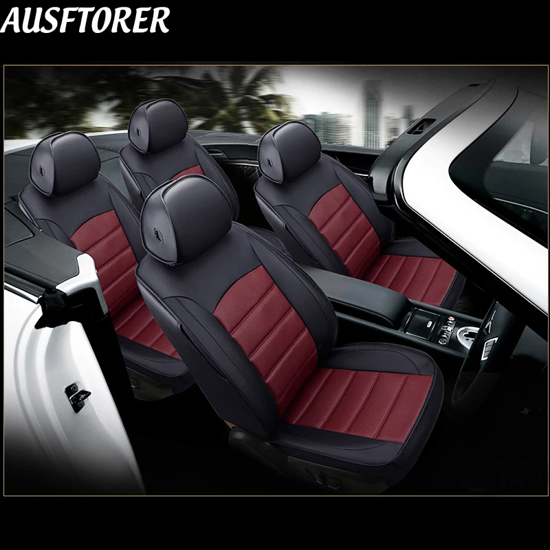 Buy AUSFTORER Genuine Leather Cover Seat Car for BMW 5
