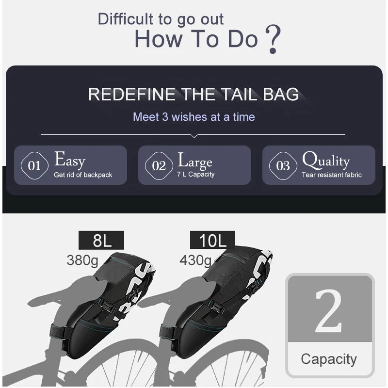 Велосумка ROSWHEEL объем 8 л 10 л|bag cycling|bike shelfroswheel 10l |