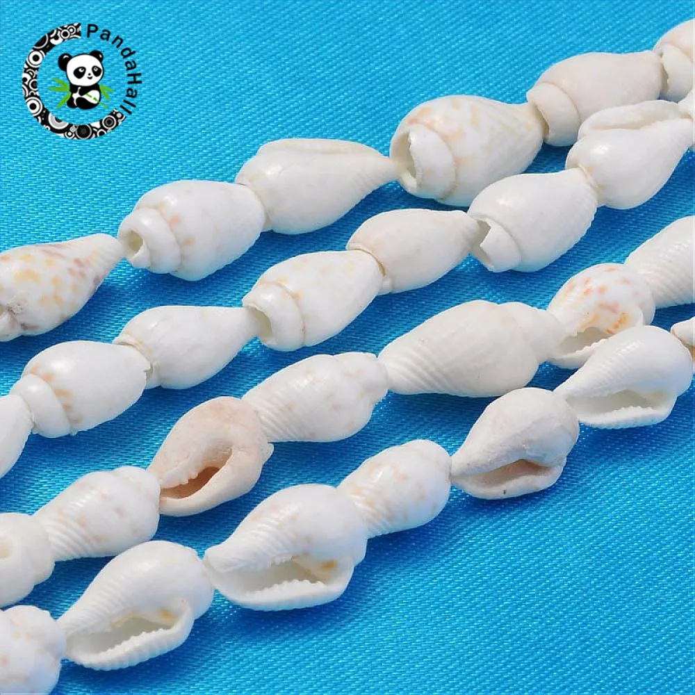 

10 Strands White Trumpet Shell Beads Strands for Jewelry Bracelet Necklace Earring Making DIY about 23"/strand,160pcs/strand